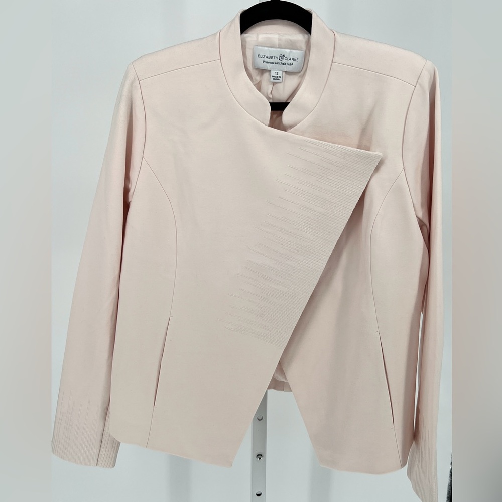 Elizabeth & Clarke Pink Military Jacket - Size 12 - Picture 2 of 9
